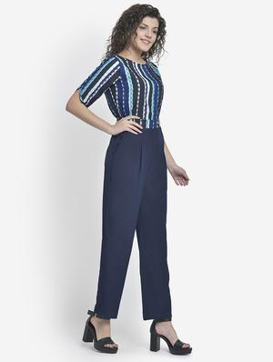 printed full leg jumpsuit - 17018788 - Standard Image - 2