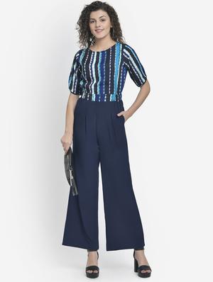 printed full leg jumpsuit - 17018788 - Standard Image - 5