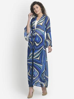 tie front bell sleeved shrug - 17018802 - Standard Image - 2