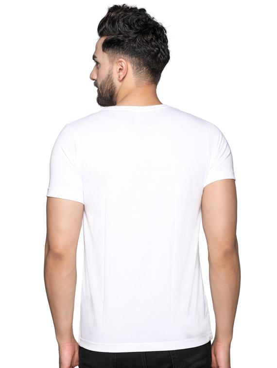 white solid t-shirt - 17019166 - Zoom Image - 3