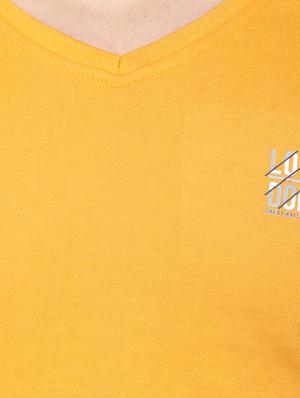 yellow solid t-shirt - 17019169 - Standard Image - 4