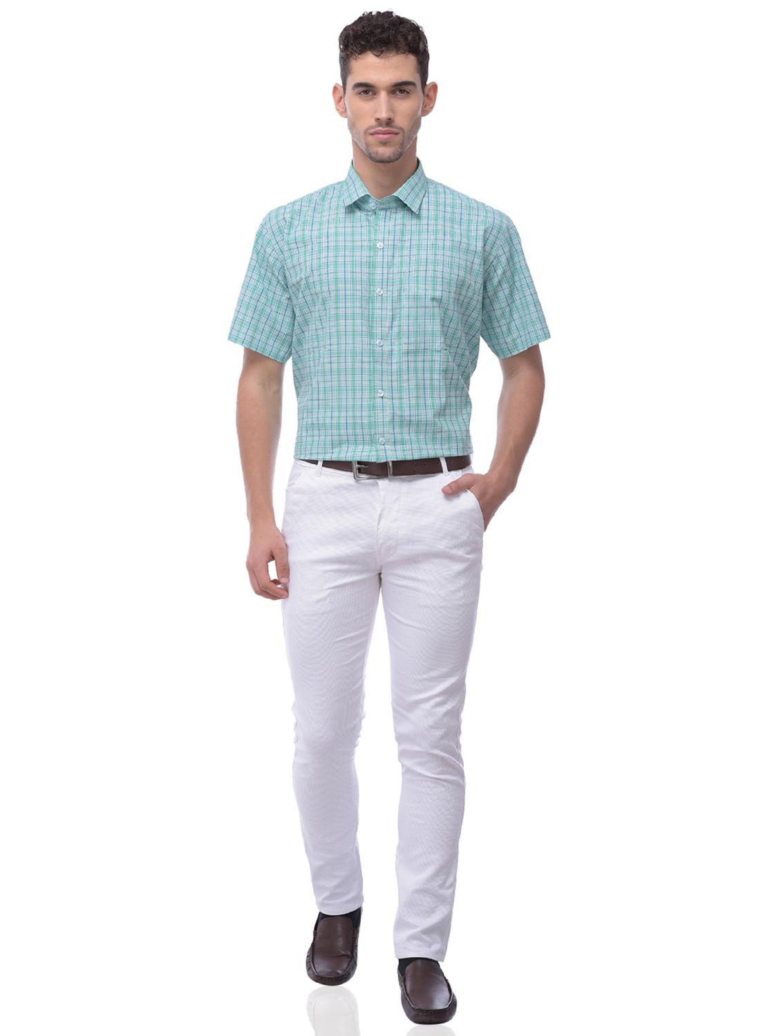 green checkered casual shirt - 17019262 - Zoom Image - 4