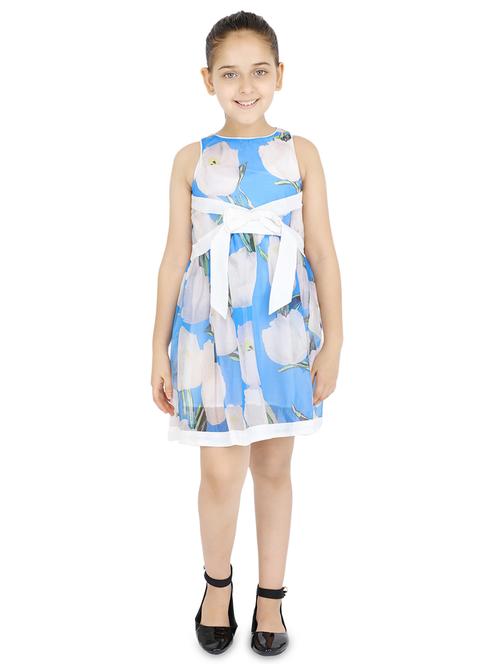 blue floral frock - 17019739 - Very Small Image - 1