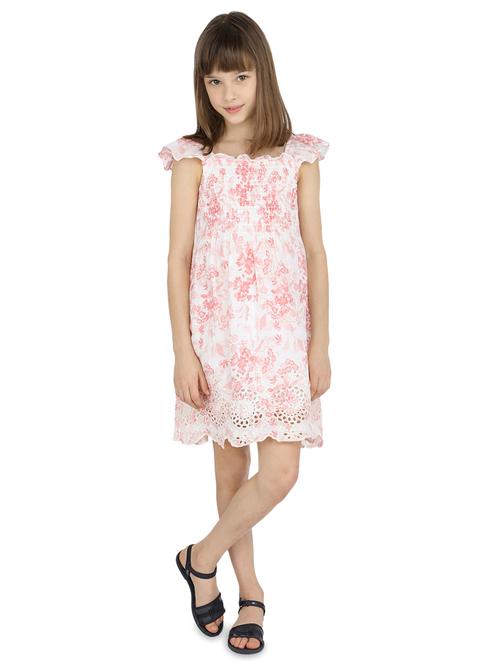 pink polyester frock - 17019744 - Standard Image - 1