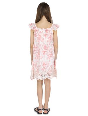 pink polyester frock - 17019744 - Standard Image - 3