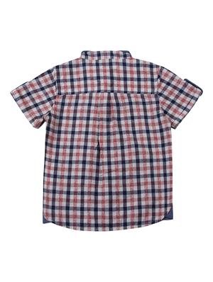 navy blue cotton shirt - 17019757 - Standard Image - 2