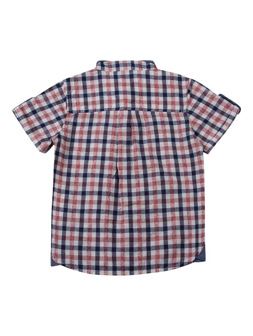 navy blue cotton shirt - 17019757 - Zoom Image - 2