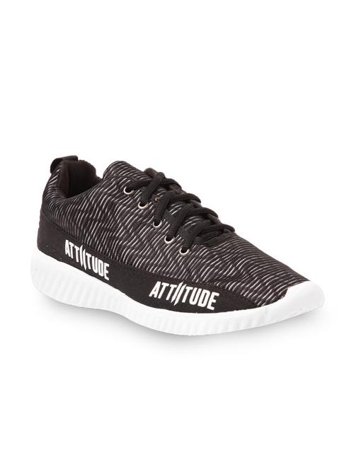 black lace up sport shoes - 17020327 - Standard Image - 1