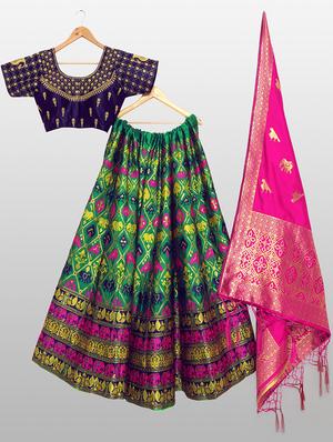 self design panelled lehenga - 17020474 - Standard Image - 4