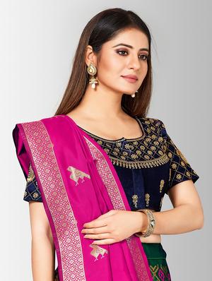 self design panelled lehenga - 17020474 - Standard Image - 5
