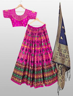 self design panelled lehenga - 17020476 - Standard Image - 4