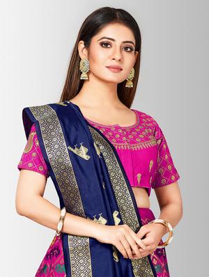 self design panelled lehenga - 17020476 - Standard Image - 5