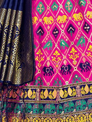 self design panelled lehenga - 17020476 - Standard Image - 6