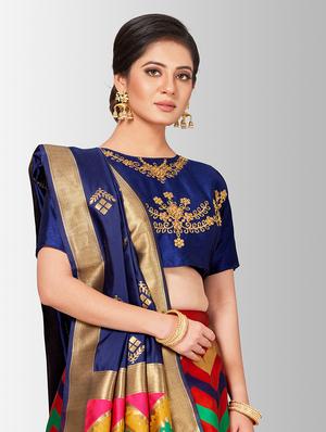 self design panneled lehenga - 17020519 - Standard Image - 5