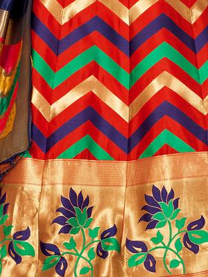 self design panneled lehenga - 17020519 - Standard Image - 6