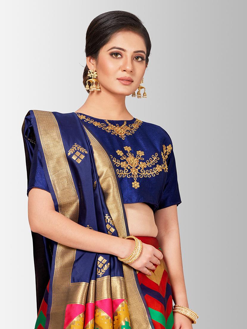 self design panneled lehenga - 17020519 - Zoom Image - 5