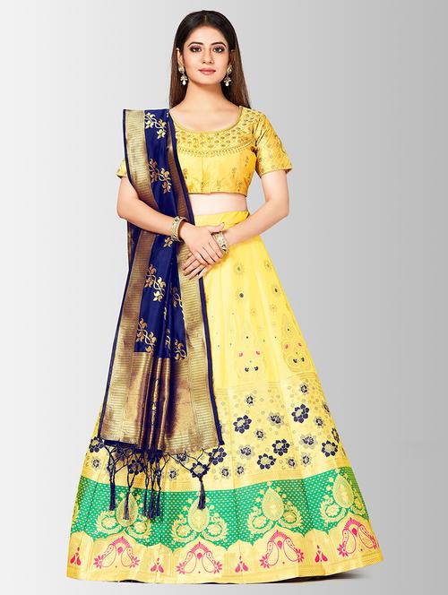self design panneled lehenga - 17020548 - Standard Image - 1