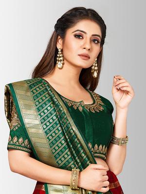 self design panneled lehenga - 17020575 - Standard Image - 5