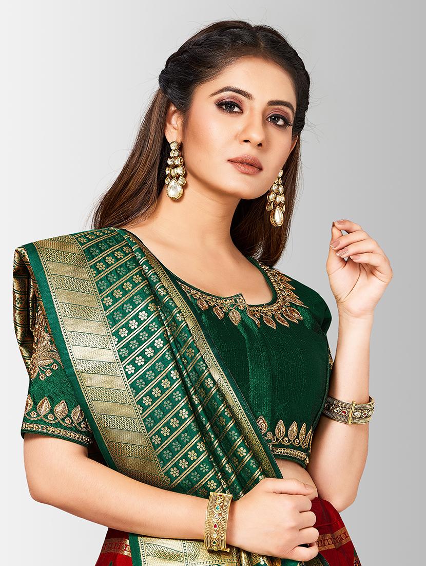 self design panneled lehenga - 17020575 - Zoom Image - 5