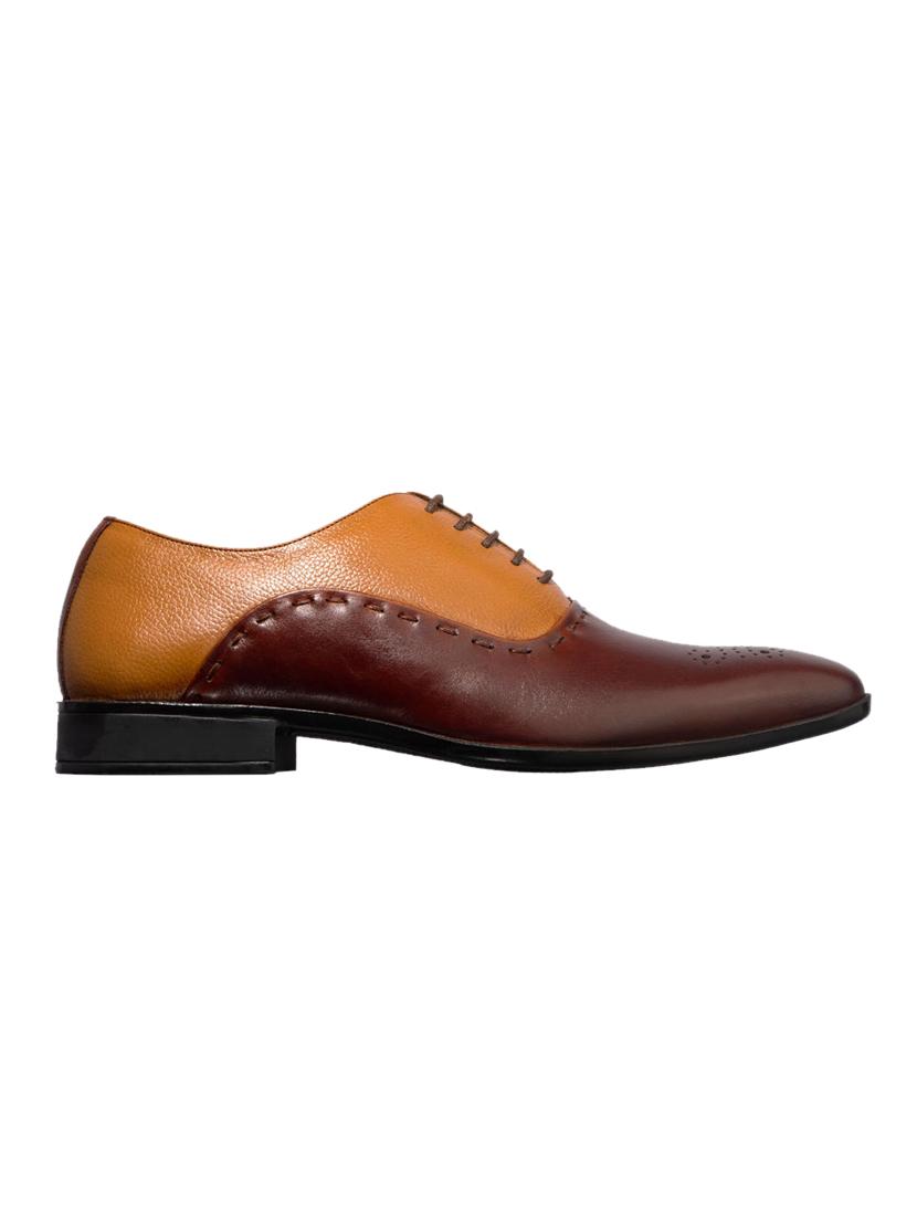 brown lace-up oxfords - 17020705 - Zoom Image - 2
