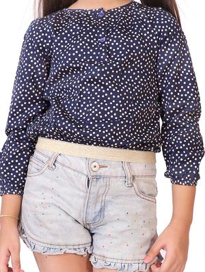 blue printed top - 17020968 - Standard Image - 4
