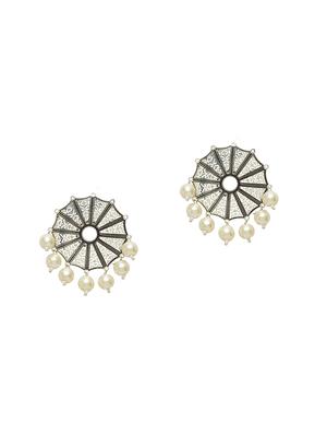 silver copper studs earring - 17021642 - Standard Image - 2
