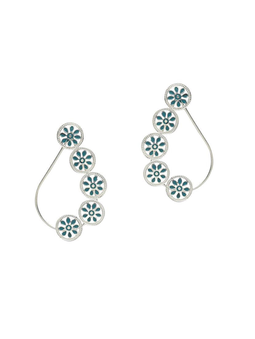 silver copper studs earring - 17021645 - Zoom Image - 2
