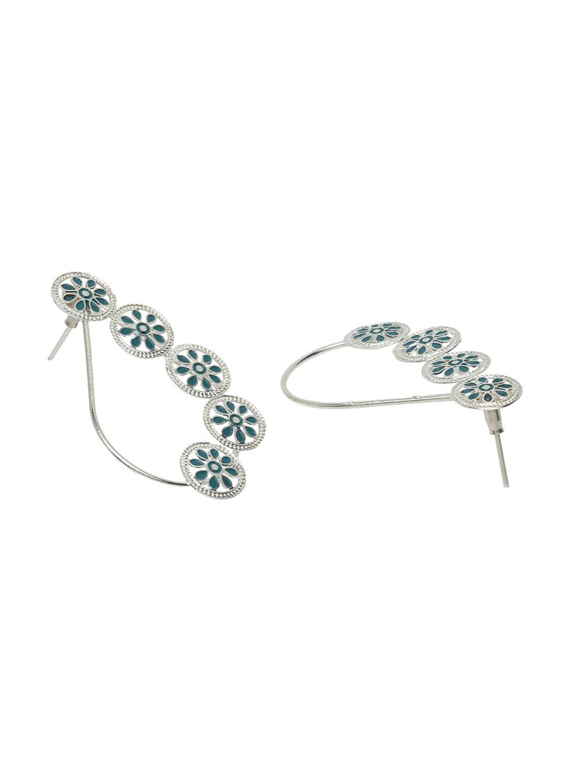 silver copper studs earring - 17021645 - Zoom Image - 3