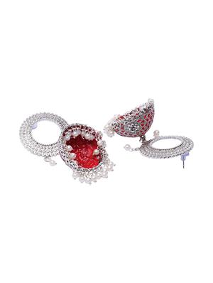 silver brass jumhkis - 17021654 - Standard Image - 3