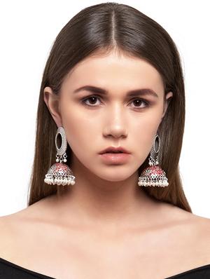 silver brass jumhkis - 17021654 - Standard Image - 4