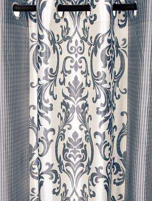 eyelet polyester window curtain (pack of 2) - 17021726 - Standard Image - 3