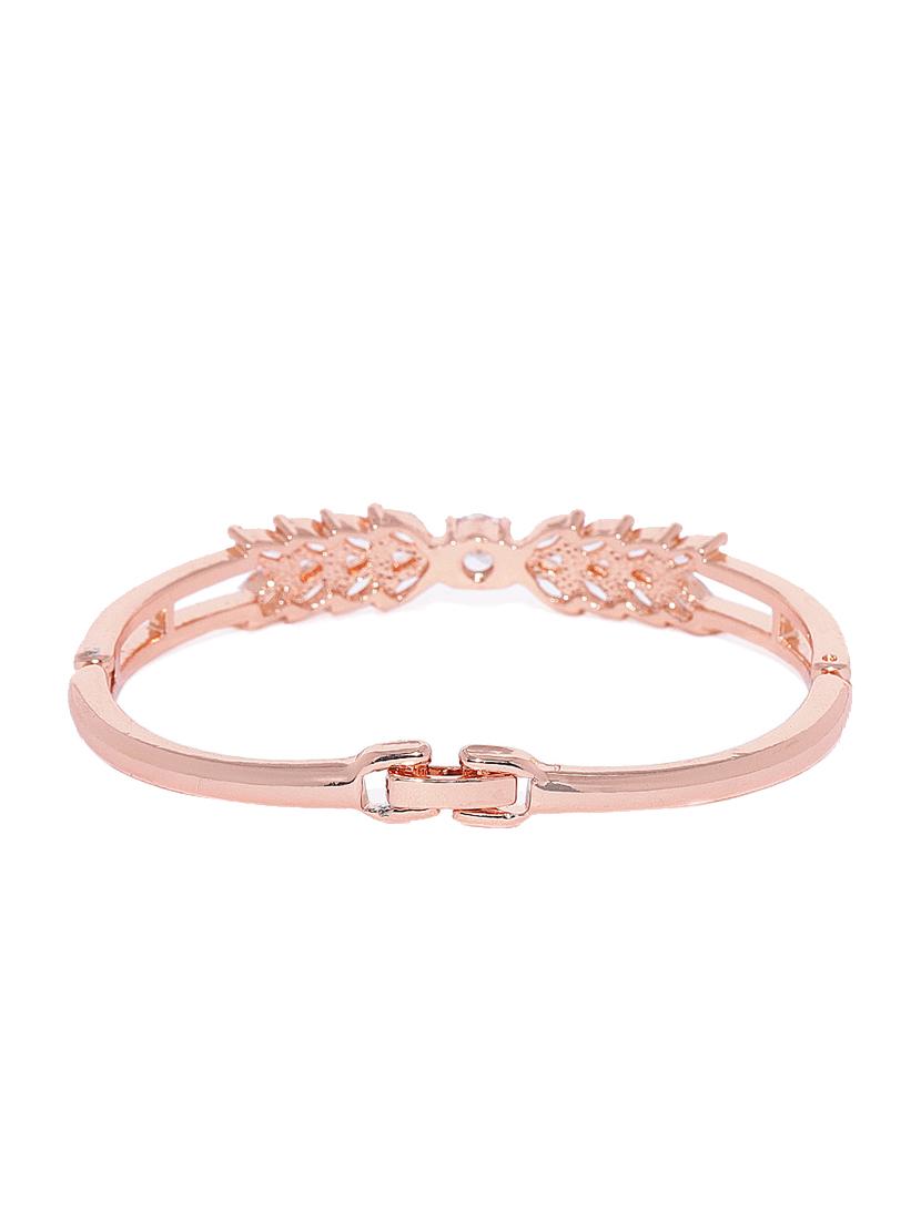 gold metal bangle bracelet - 17021902 - Zoom Image - 2