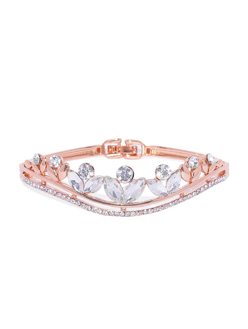 gold metal bangle bracelet - 17021921 - Zoom Image - 1