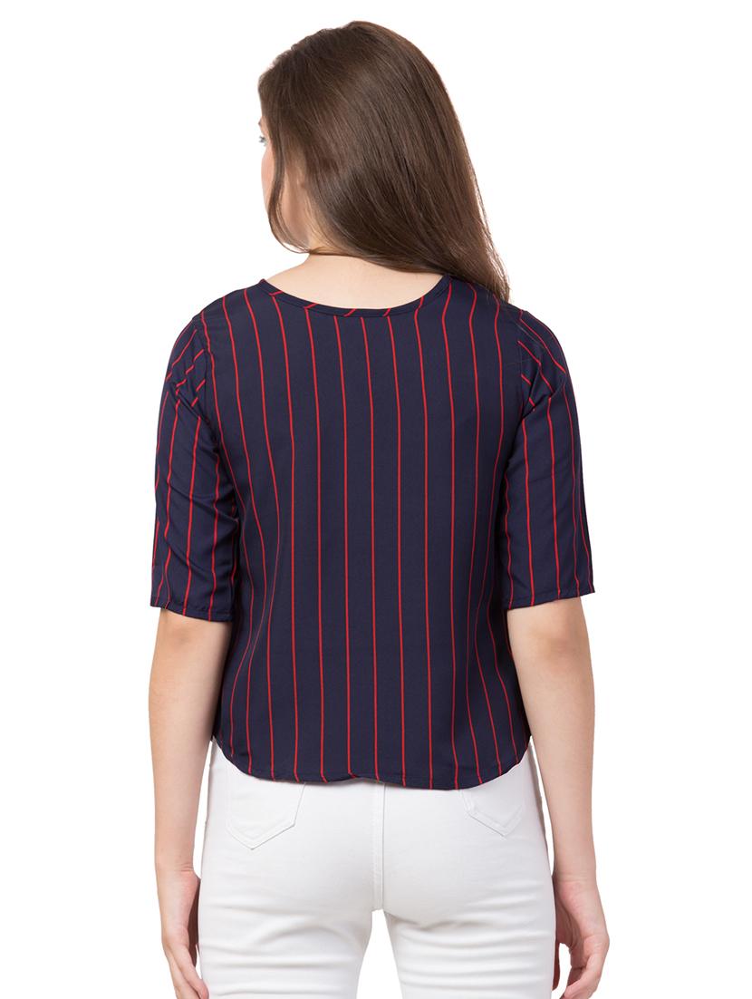 boat neck striped top - 17022213 - Zoom Image - 3