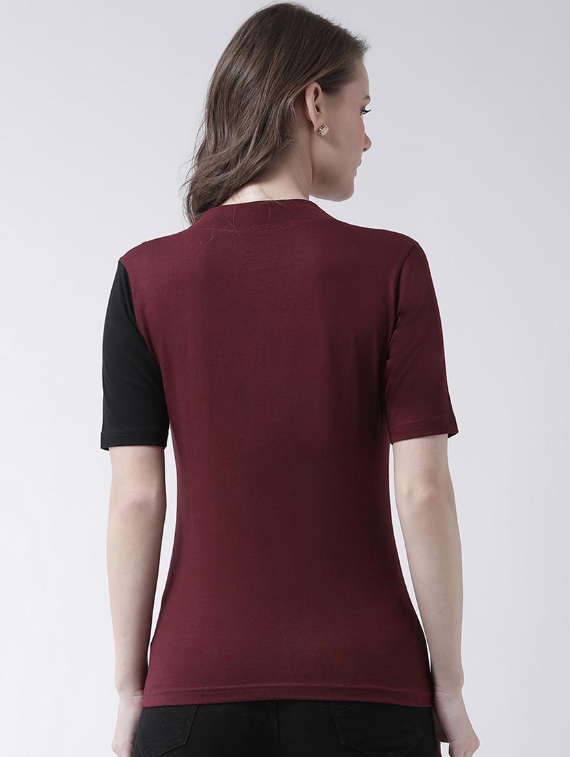 round neck color block tee - 17022287 - Zoom Image - 3