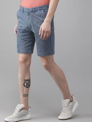blue floral print shorts - 17022772 - Standard Image - 2