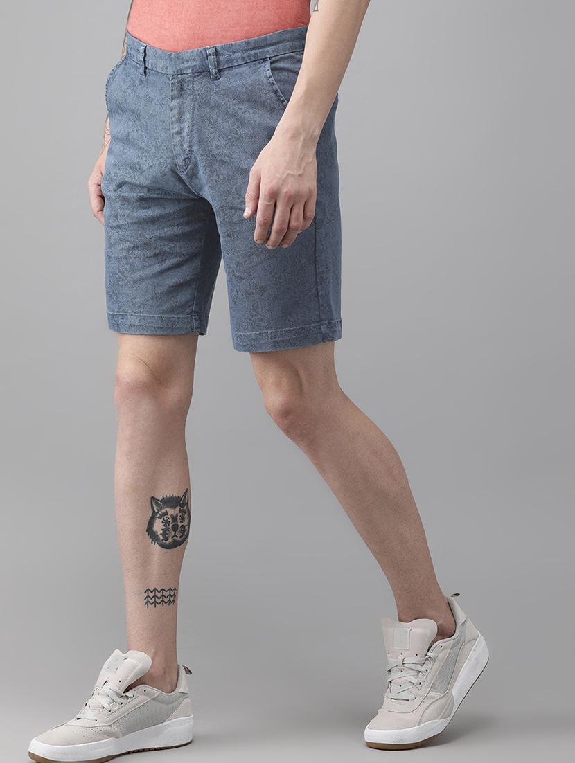 blue floral print shorts - 17022772 - Zoom Image - 2