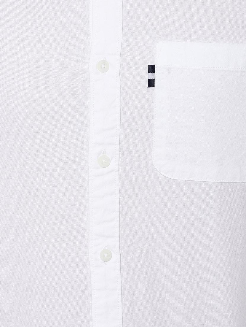 white solid casual shirt - 17022921 - Zoom Image - 5
