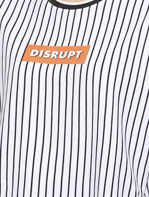 round neck striped tee - 17023746 - Standard Image - 5