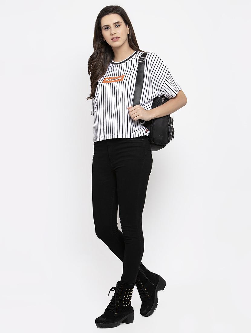round neck striped tee - 17023746 - Zoom Image - 4