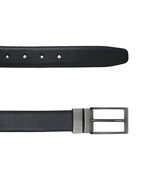 blackbrown leather belt - 17023887 - Standard Image - 3