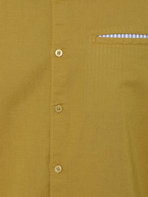 yellow solid casual shirt - 17023937 - Standard Image - 5