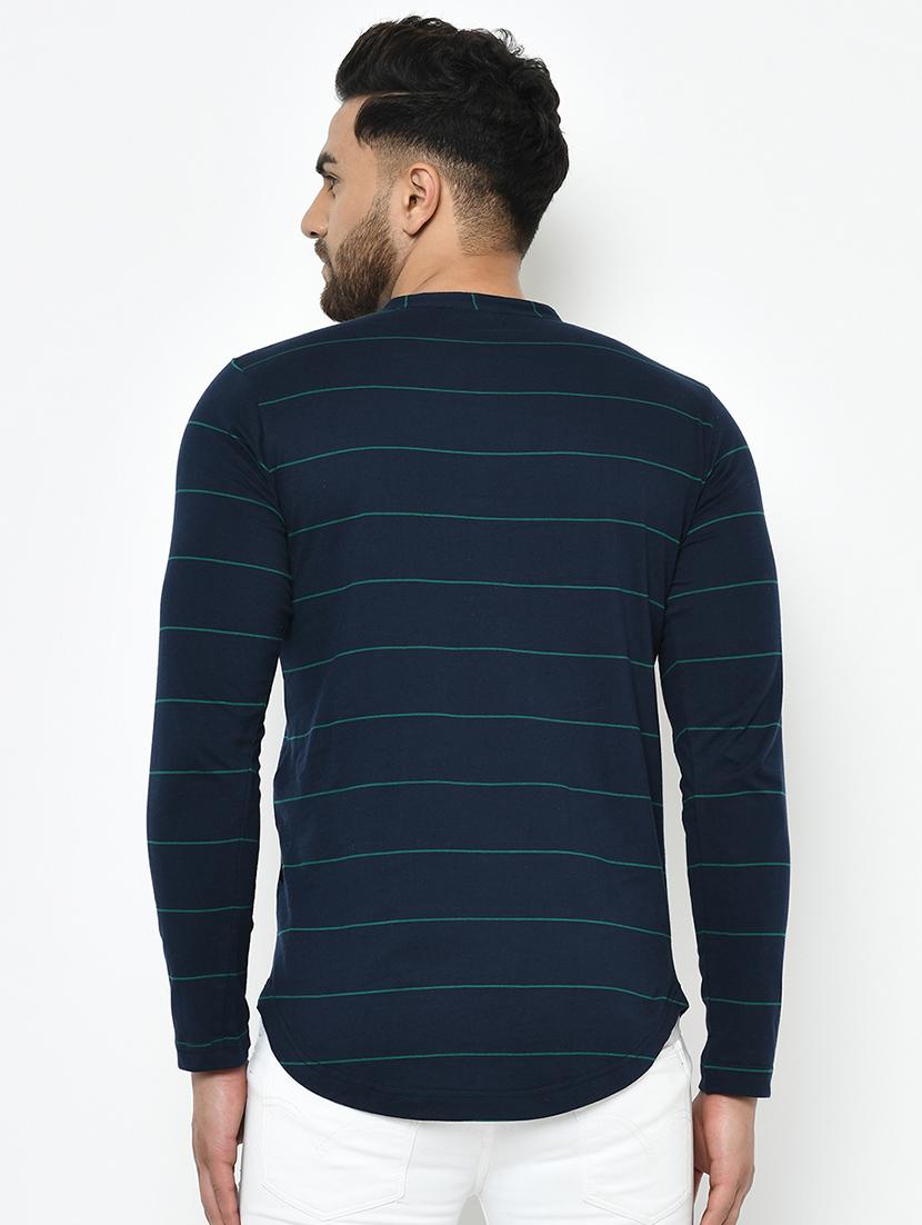 blue striped collared t-shirt - 17024626 - Zoom Image - 3