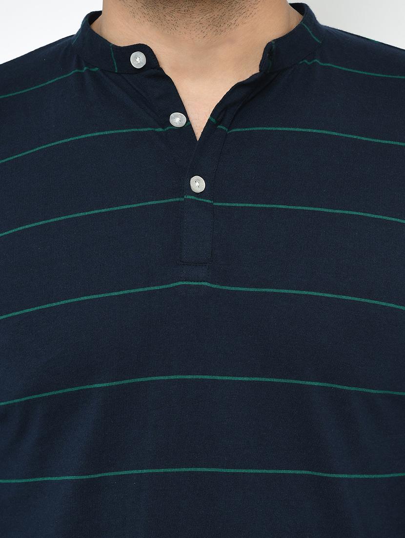 blue striped collared t-shirt - 17024626 - Zoom Image - 4
