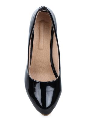 black slip on pumps - 17024645 - Standard Image - 4