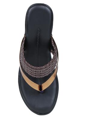 brown leatherette flat forms sandals - 17024671 - Standard Image - 4