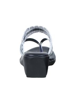 white leatherette flat forms sandals - 17024672 - Standard Image - 3
