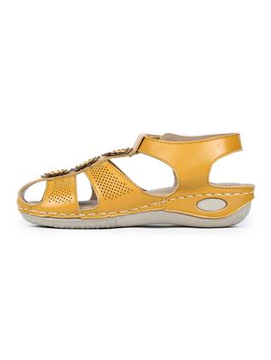 yellow back strap sandals - 17024779 - Standard Image - 2