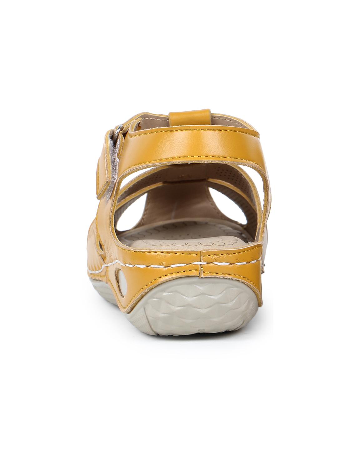 yellow back strap sandals - 17024779 - Zoom Image - 3