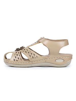beige back strap sandals - 17024780 - Standard Image - 2